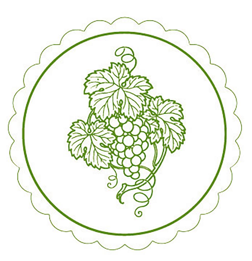 Tissue 9-lg Deckchen Weinrebe 105 mm 4x250 grün