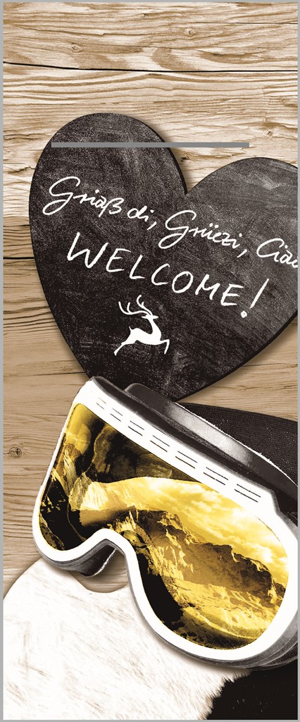 Linclass-Prof. Pocket-Nap. Hüttenzauber 40 x 33 cm 1/8 Falz