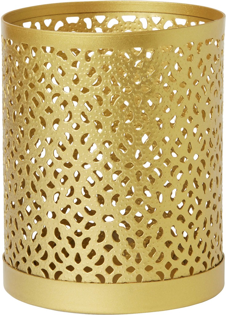 Kerzenhalter Bliss 100 x 80 mm, gold, Metall