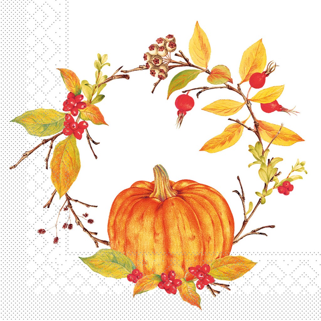 Tissue 3-lg. Serviette Kristina 33 x 33 cm 1/4 Falz
