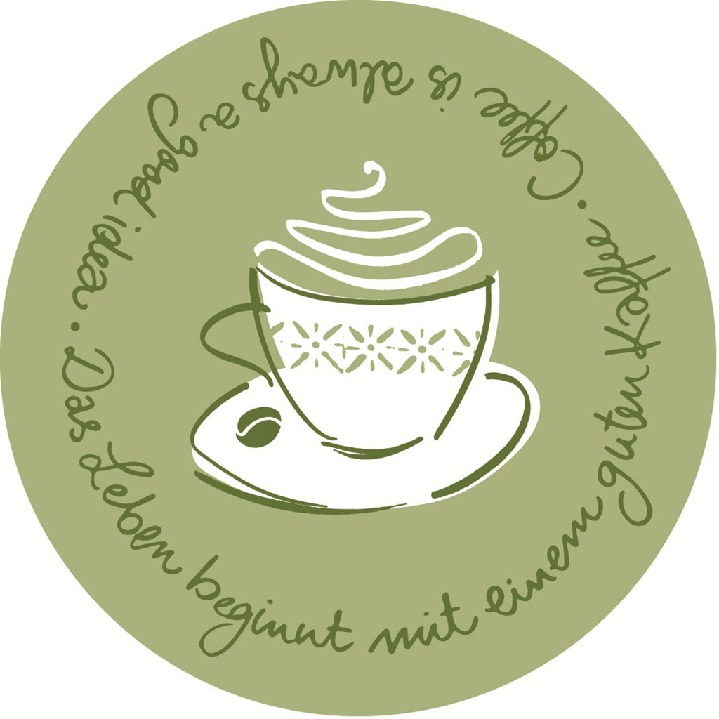 Tissue 9-lg. Deckchen Tasty Coffee oliv 90 mm