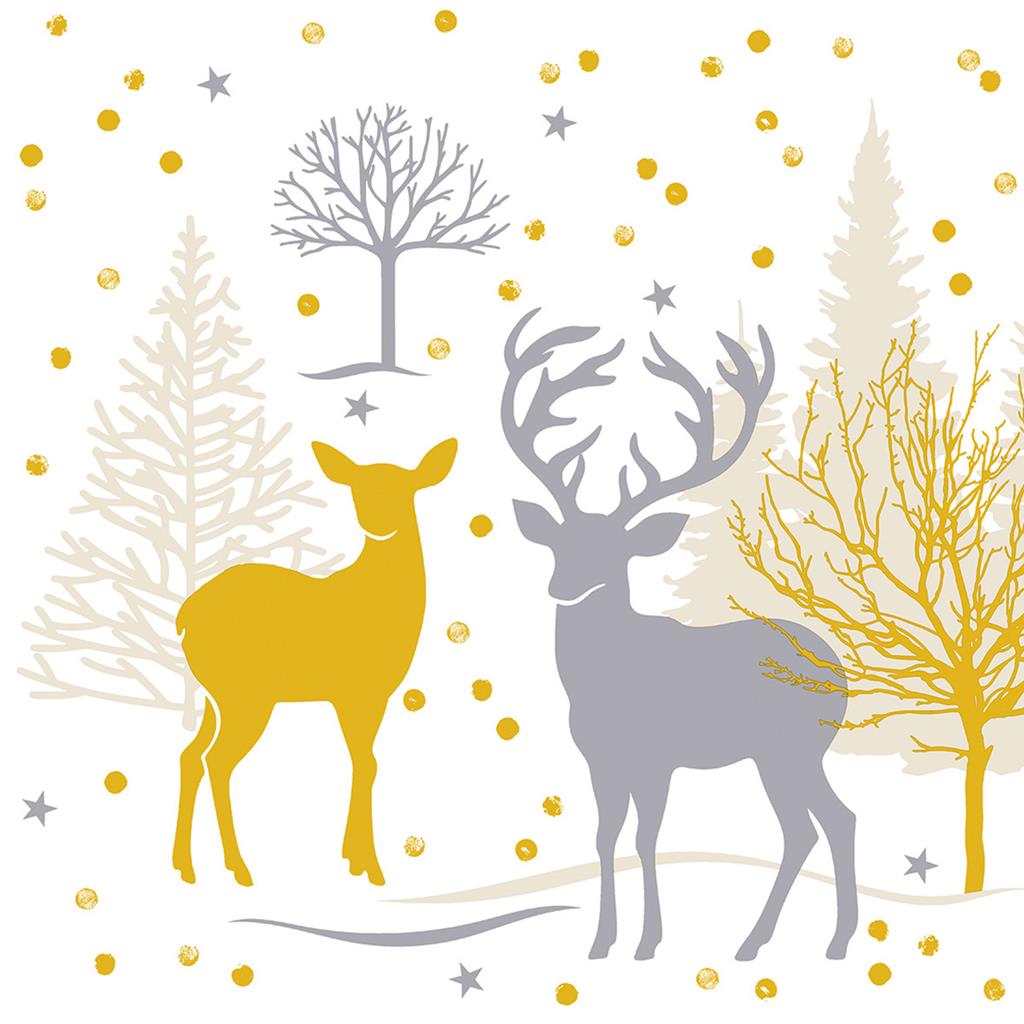 Linclass Serviette  Josia 40 x 40 cm 1/4 Falz