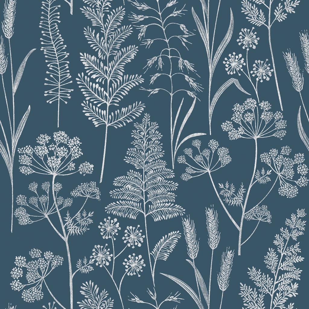 Linclass Serviette Benjamin blaugrau 40 x 40 cm 1/4 Falz