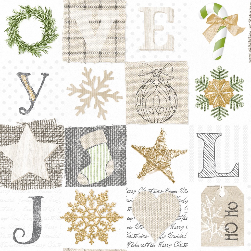 Linclass Serviette  Candy 40 x 40 cm 1/4 Falz