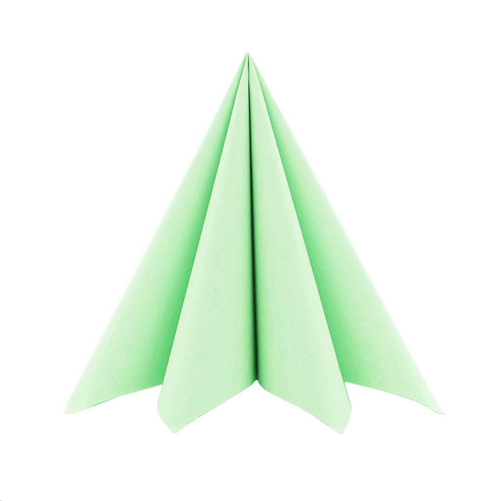 Linclass Serviette Basic pistazie 40 x 40 cm 1/4 Falz