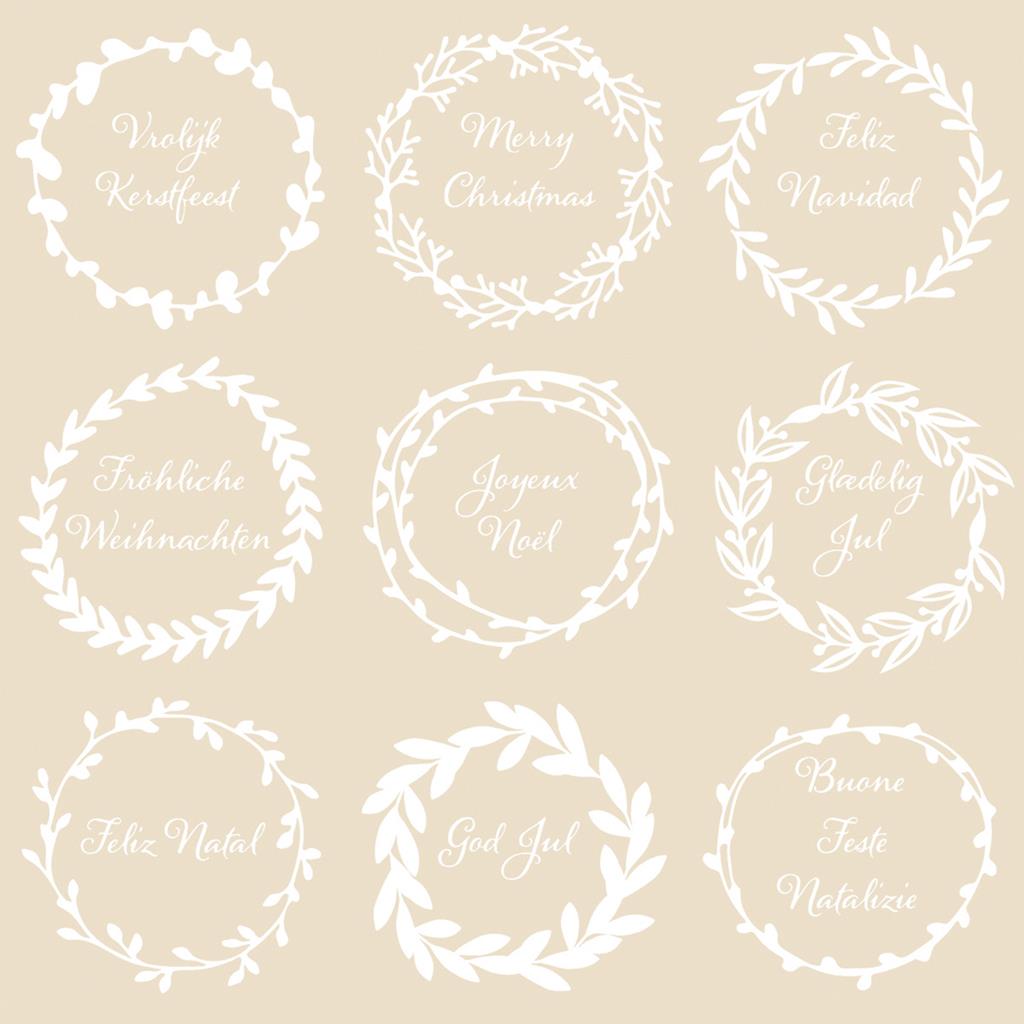 Linclass Serviette  Duncan 40 x 40 cm 1/4 Falz