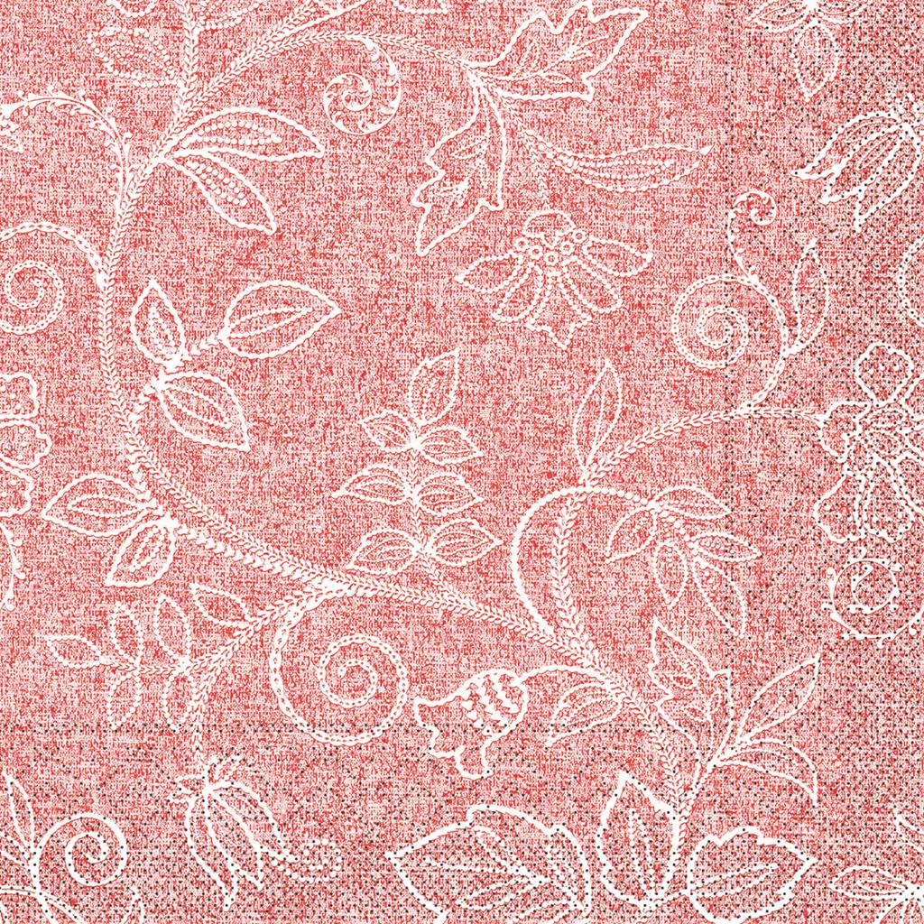 Tissue 3-lg Serviette Darlyn terrakotta 40 x 40 cm 1/4 Falz