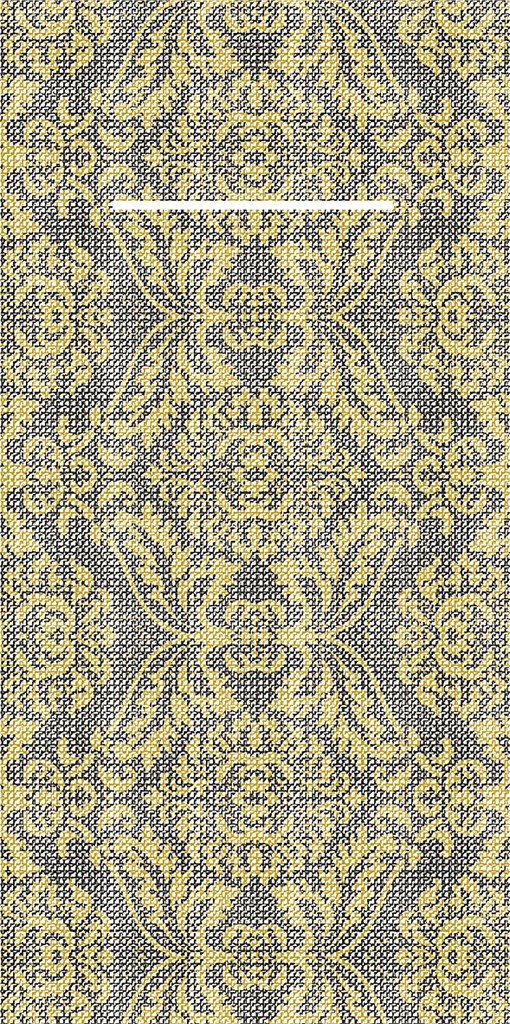 Linclass Pocket-Nap. Kiyan gold-schwarz 40 x 40 cm 1/8 Falz