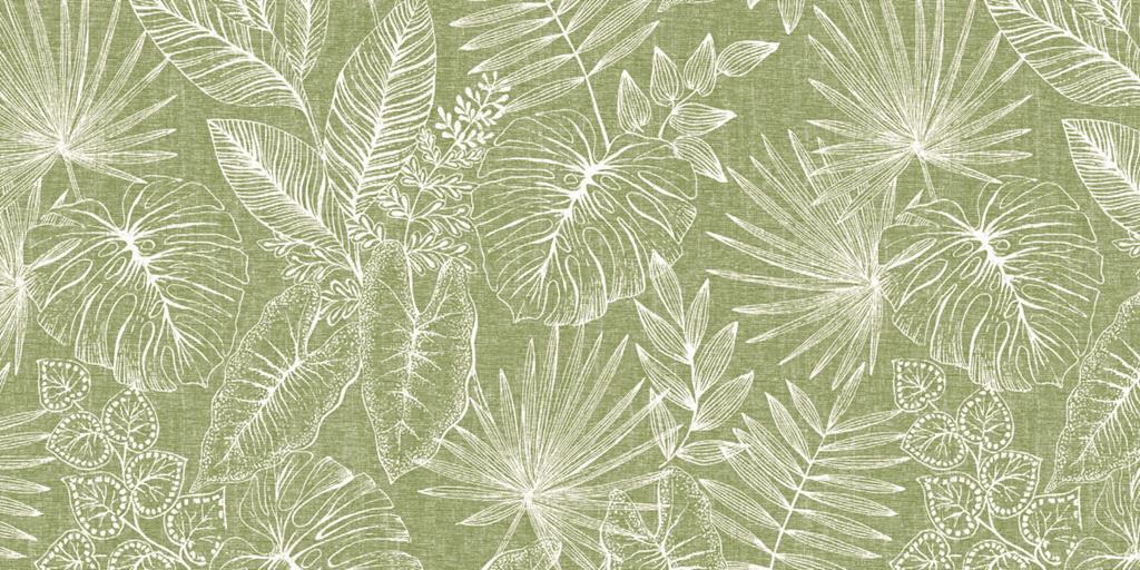 Linclass Tischläufer Kona oliv 40 cm x 24 m