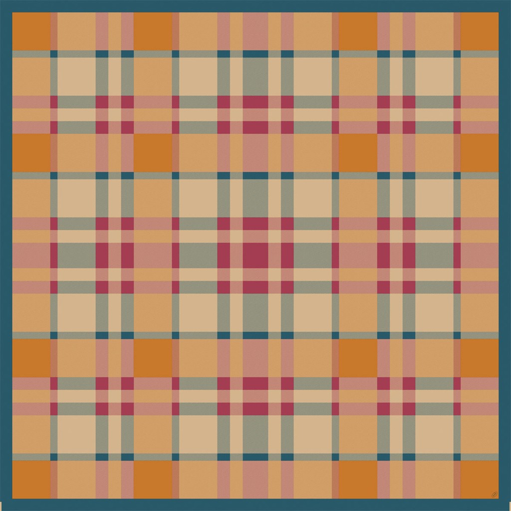 Mitteldecken Dunicel Glowy Tartan 84 x 84cm
