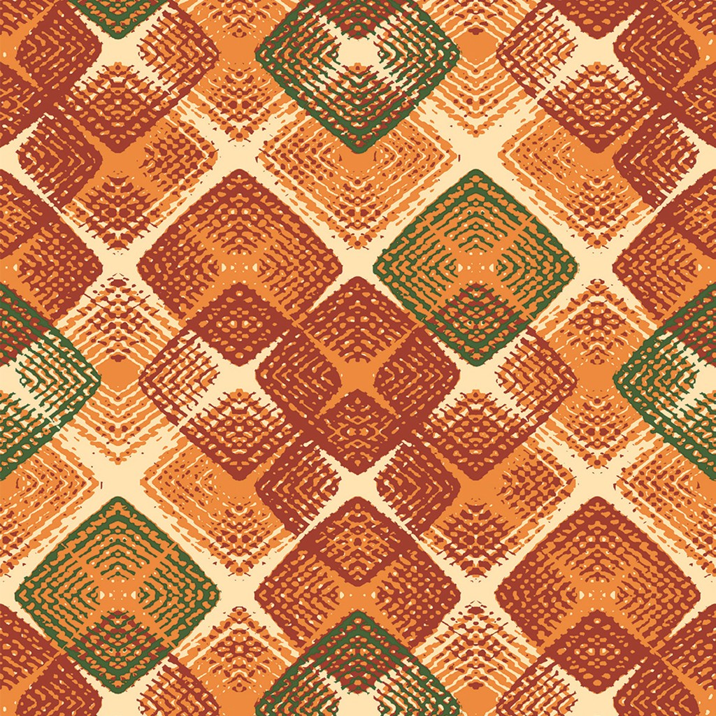 Linclass Serviette Logan terrakotta 40 x 40 cm 1/4 Falz
