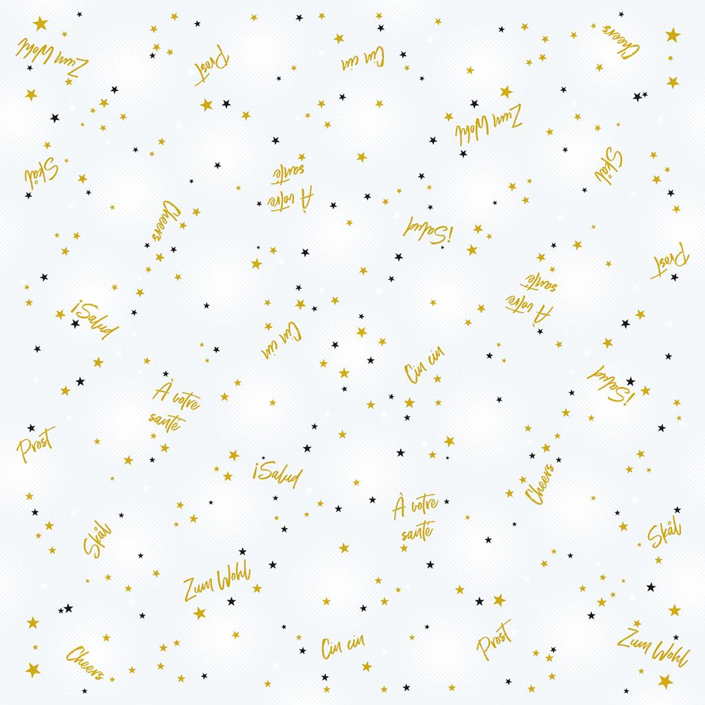 Linclass Tischdecke  Cheers 80 x 80 cm 1/8-Falz