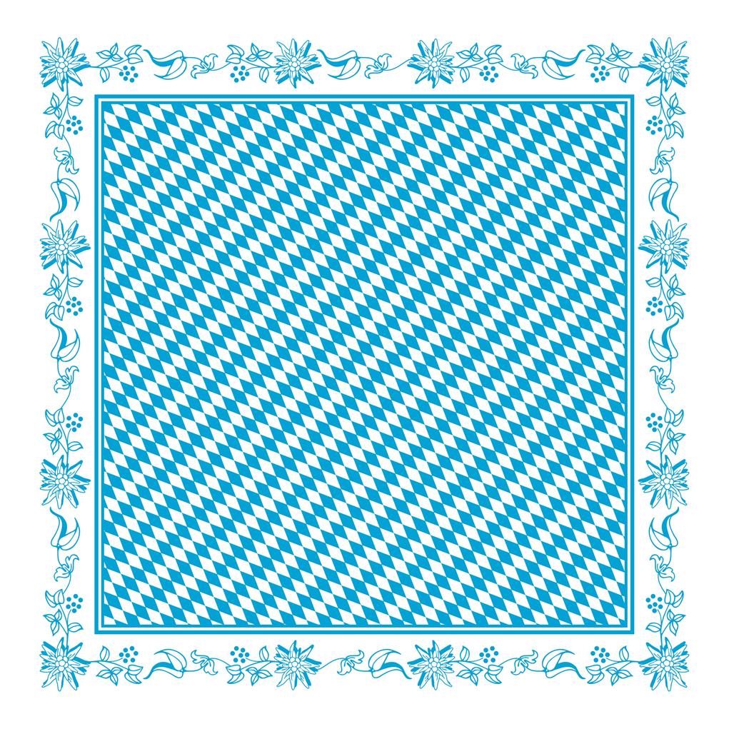 Papier Tischdecke Bayern 80 x 80 cm 1/8-Falz