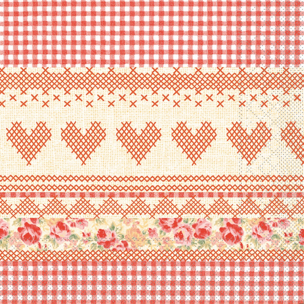 Tissue Serviette Mathilda 40 x 40 cm 1/4 Falz 3-lg.