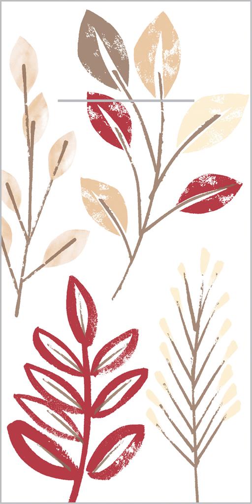 Linclass Pocket-Napkins Cedrik bordeaux- 40 x 40 cm 1/8 Falz