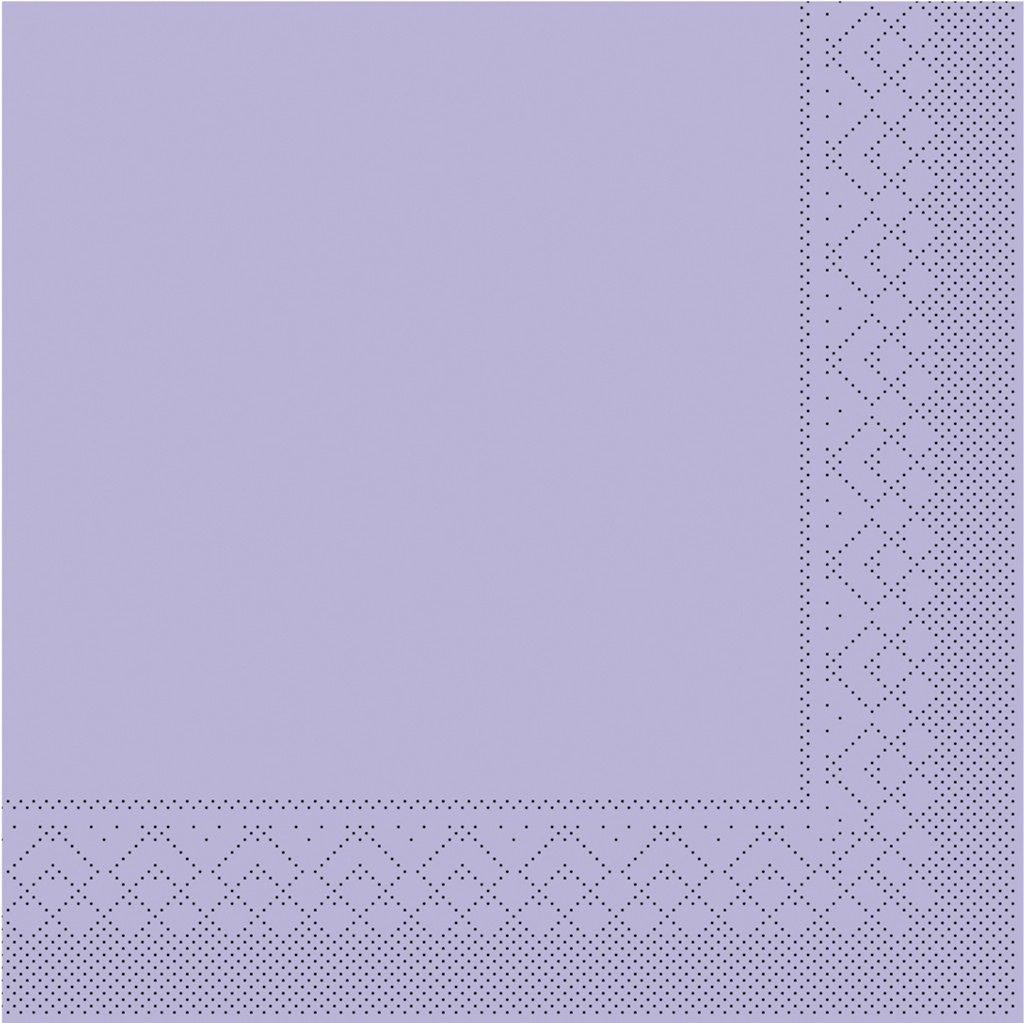 Tissue Serviette Basic lila 33 x 33 cm 1/4 Falz 3-lg.