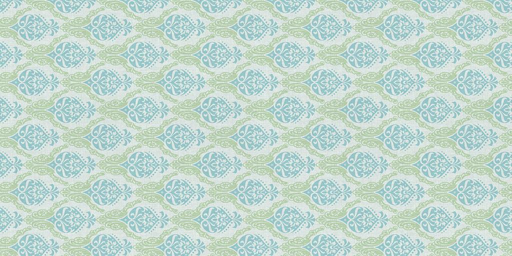 Linclass Tischläufer Doris grün-blau 40 cm x 24 m