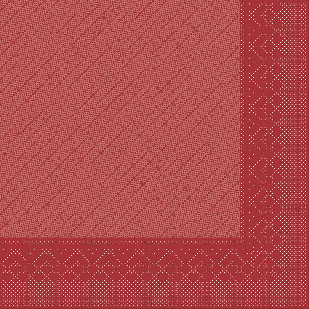 Deluxe Serviette Basic bordeaux 40 x 40 cm 1/4 Falz