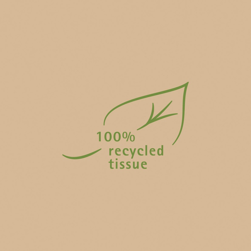 Softpoint Serviette Recycled Tissue 20 x 20 cm 1/4 Falz