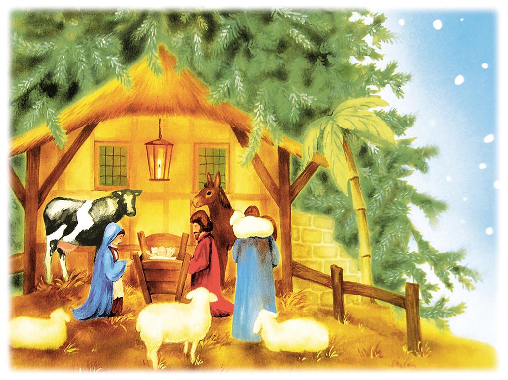 Linclass Tischsets  Weihnachtskrippe 40 x 30 cm