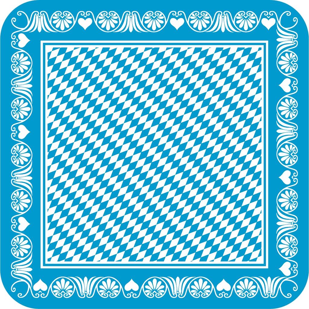 Filzpappe Bierdeckel Bayern 93 x 93 mm 10x100