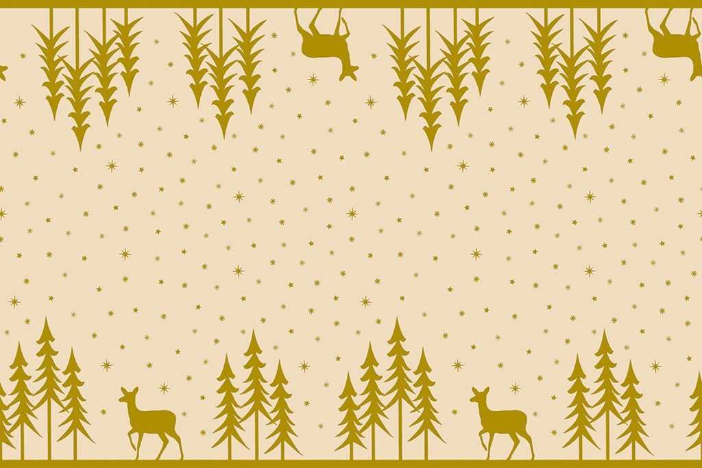 Linclass Tischläufer  Liane pebble stone 40 cm x 24 m