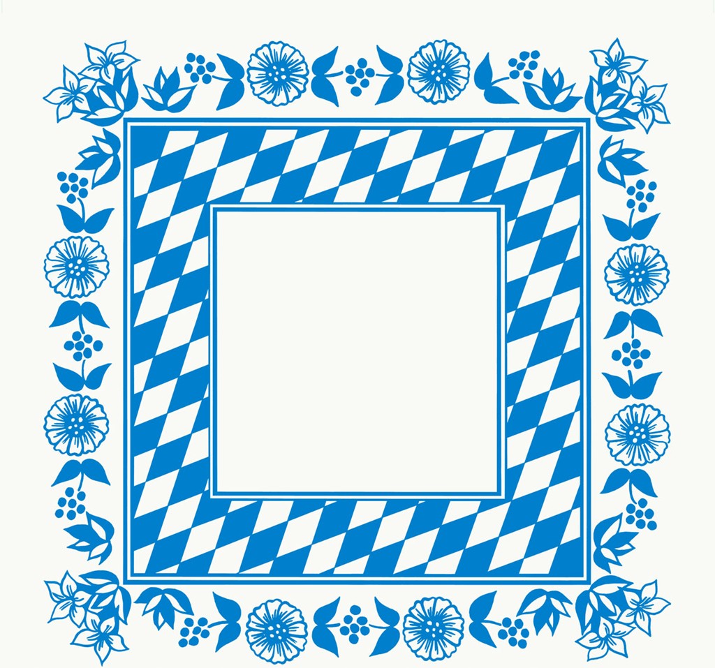 Mitteldecken Dunicel Bayernraute, 84 x 84cm, 5x20 Stück/Karto