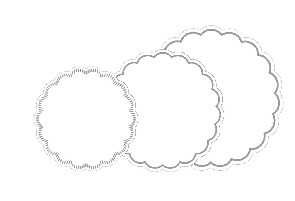 Tissue 7-lg. Deckchen Basic weiss 180 mm