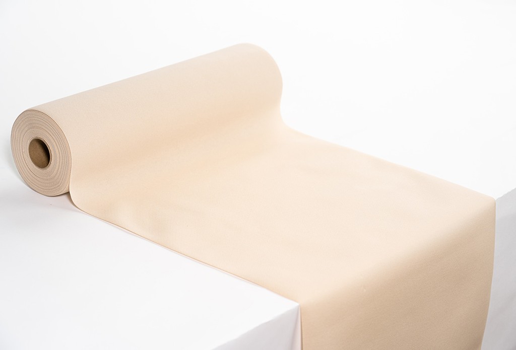 Linclass Tischläufer Basic pebble stone 40 cm x 24 m