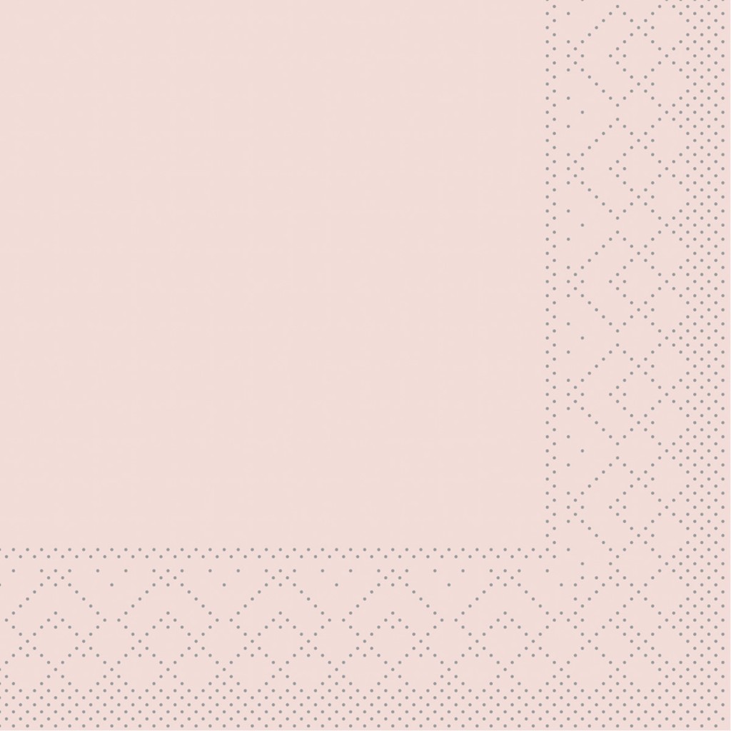 Tissue Serviette Basic altrosa 20 x 20 cm 1/4 Falz 3-lg.