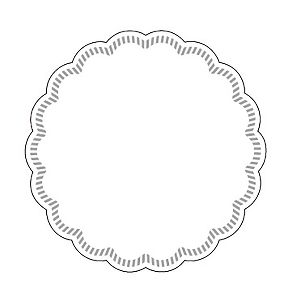 Tissue + PE Deckchen Basic weiss 90 mm