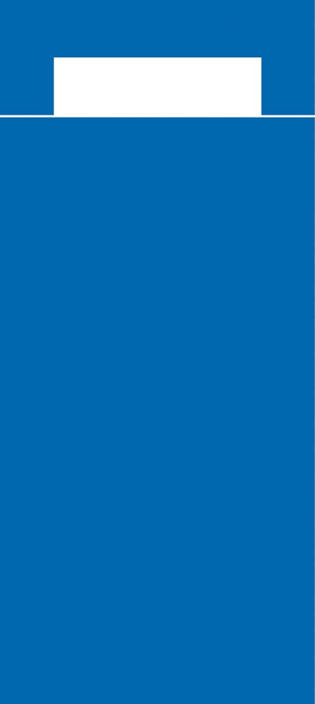 Papier + Tissue Bestecktasche  Basic bla 202 x 85 mm