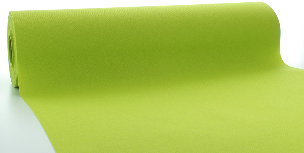 Linclass Tischläufer Basic kiwi 40 cm x 24 m