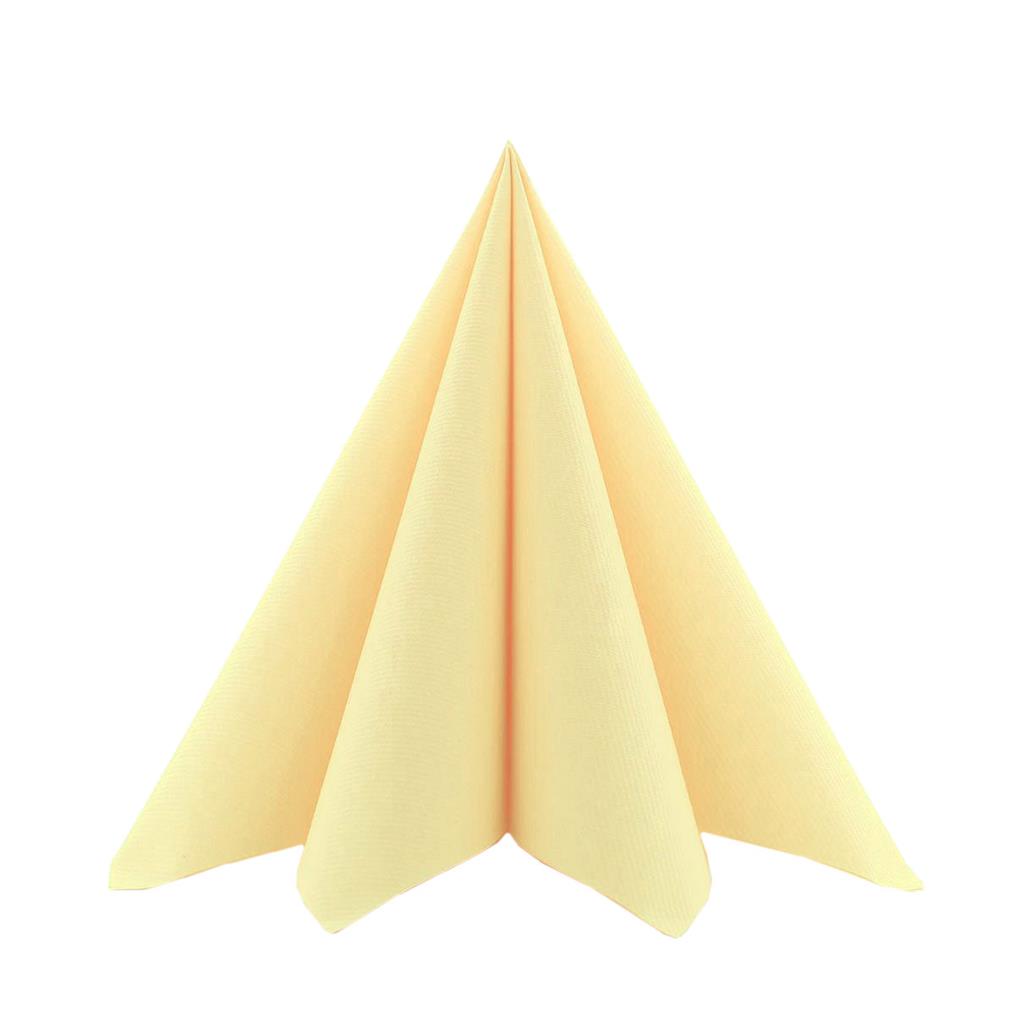 Linclass Serviette Basic sahara 40 x 40 cm 1/4 Falz