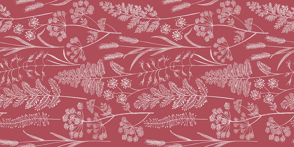 Linclass Tischläufer Benjamin bordeaux 40 cm x 24 m