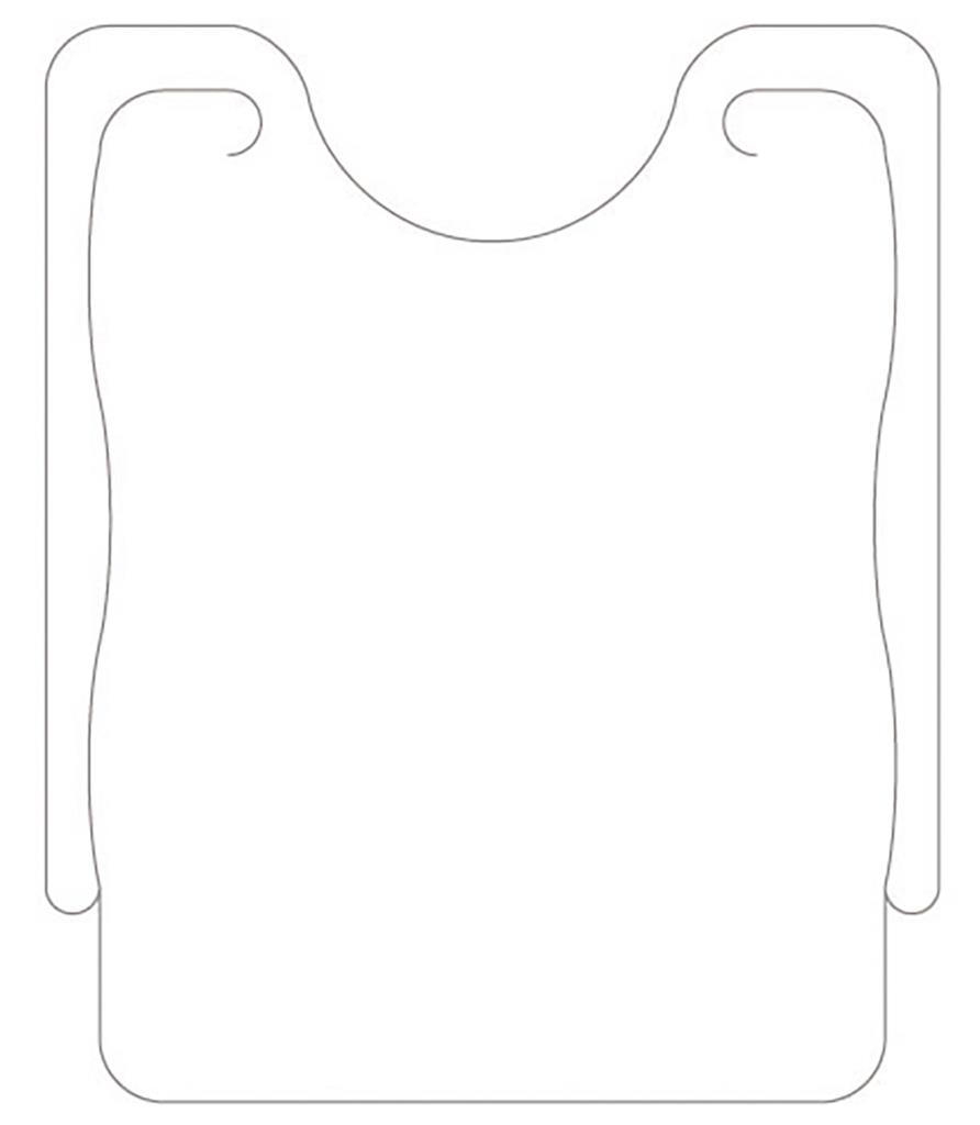 Vlies Jumbolätzchen Basic weiss Bindf. 50 x 42 cm