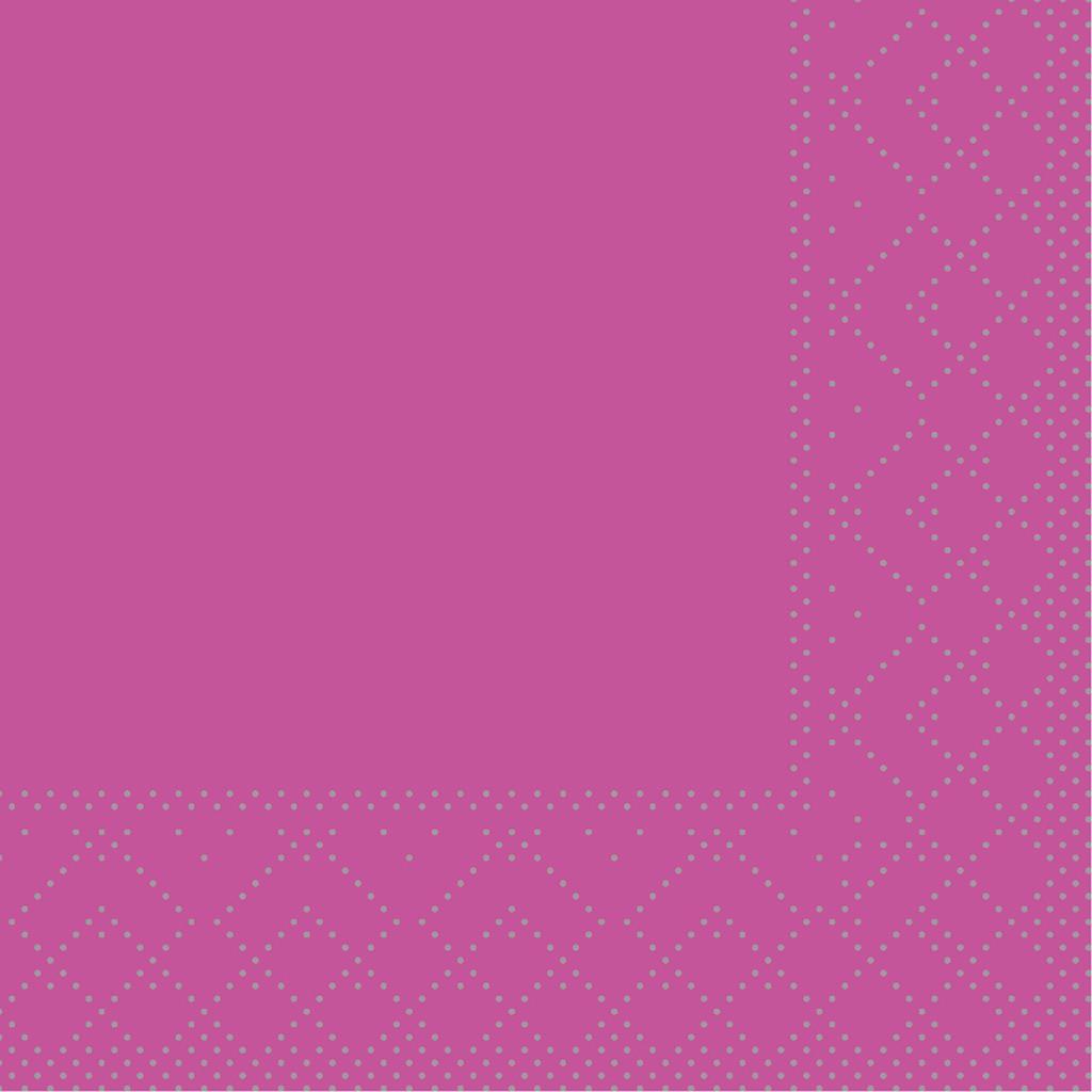 Tissue 3-lg Serviette Basic violett 20 x 20 cm 1/4 Falz