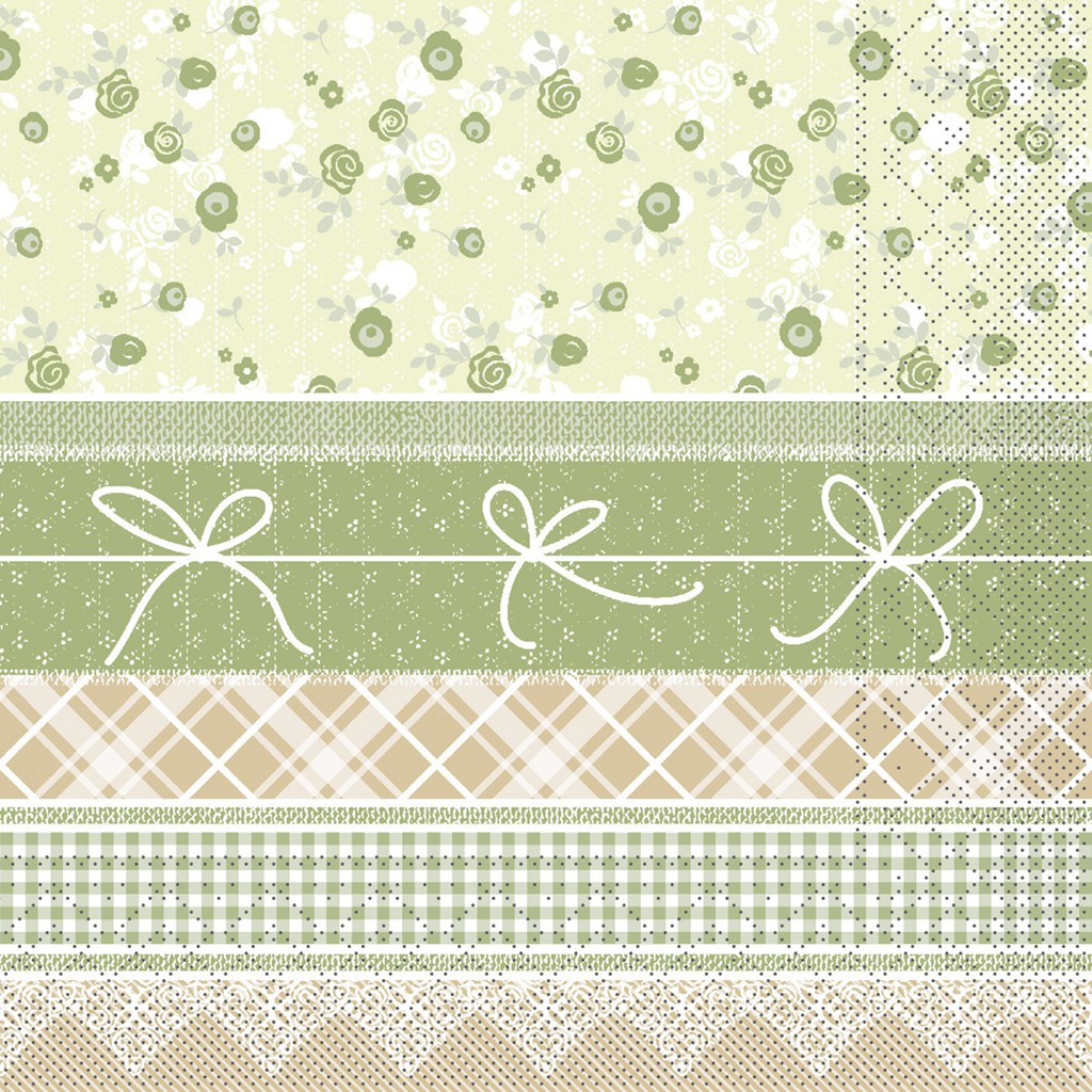 Tissue Serviette Hermine natur 33 x 33 cm 1/4 Falz 3-lg.