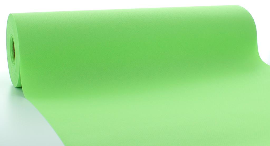 Linclass Tischläufer Basic apfelgrün 40 cm x 24 m