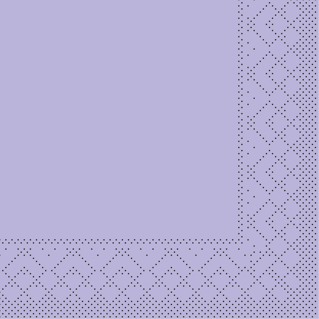 Tissue Serviette Basic lila 24 x 24 cm 1/4 Falz 3-lg.