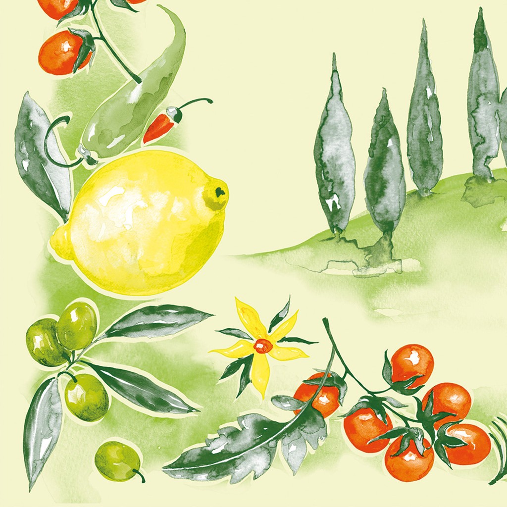 Linclass Serviette Francesco 40 x 40 cm 1/4 Falz