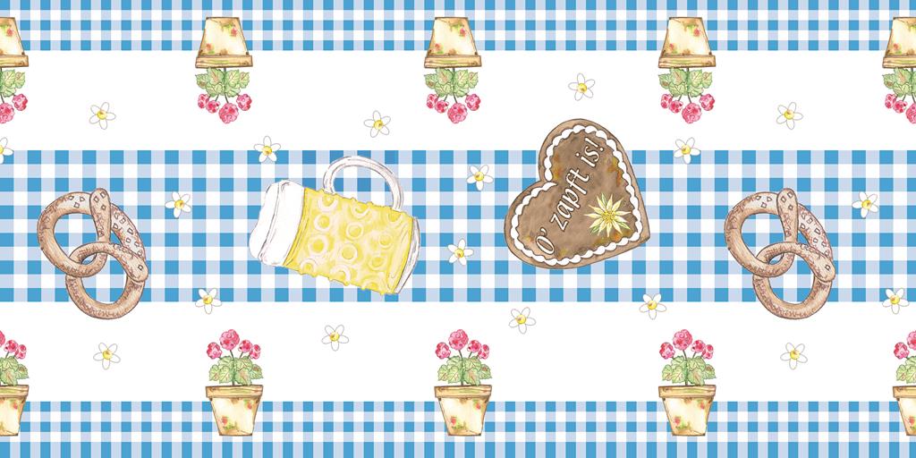 Linclass Tischläufer Bayern 40 cm x 24 m