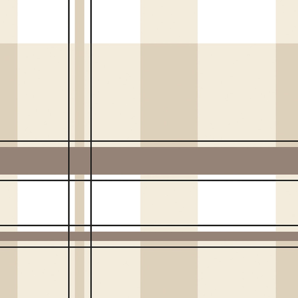 Linclass Serviette Kevin beige-braun 40 x 40 cm 1/4 Falz