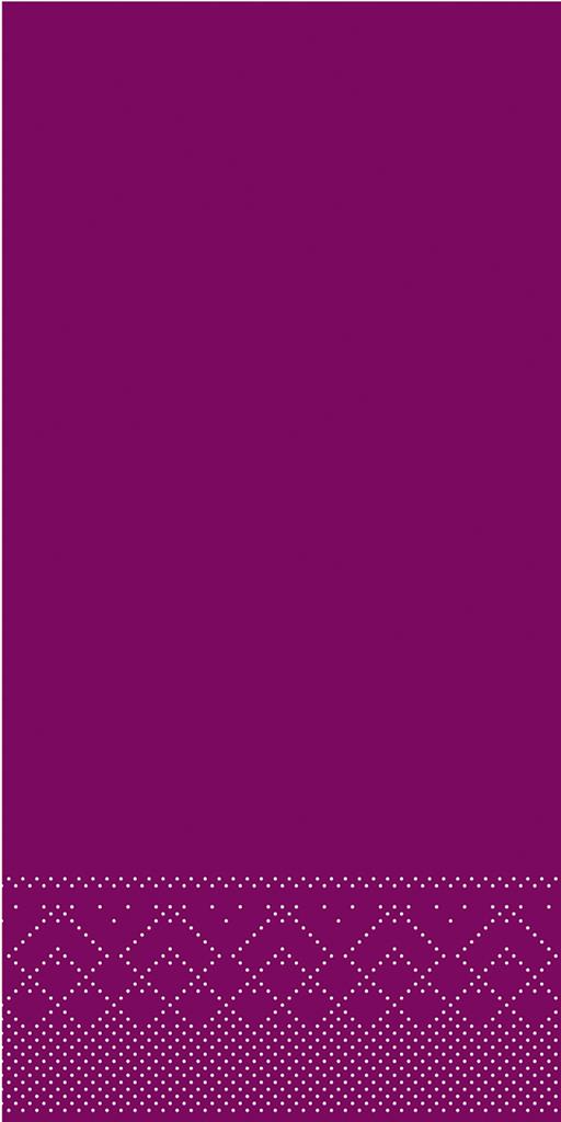 Tissue 3-lg Serviette Basic aubergine 33 x 33 cm 1/8 Falz
