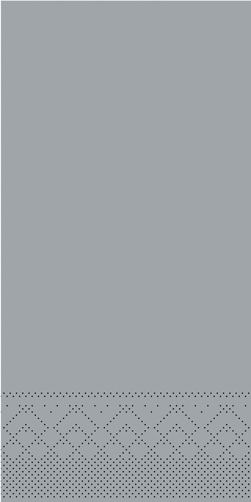 Tissue Serviette Basic grau 40 x 40 cm 1/8 Falz 3-lg.