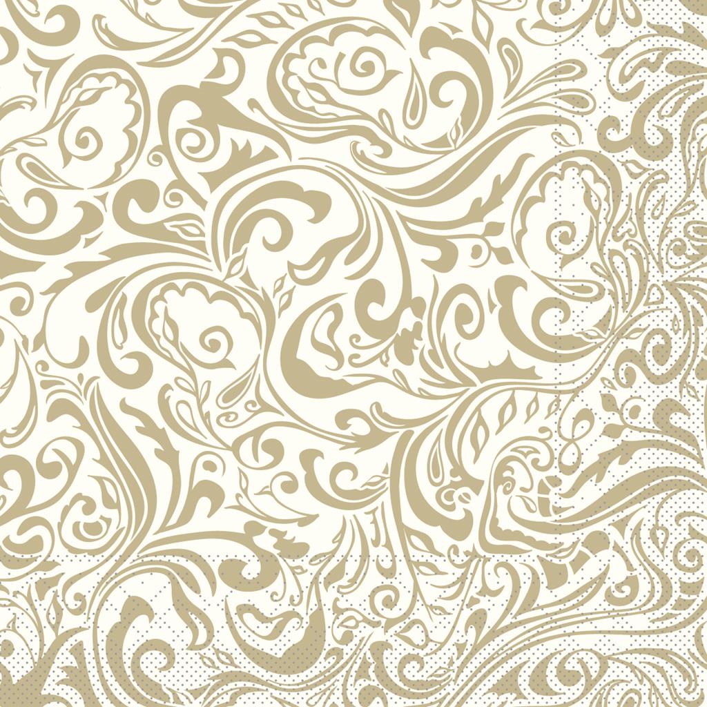 Tissue 3-lg Serviette Lias champagner 40 x 40 cm 1/4 Falz