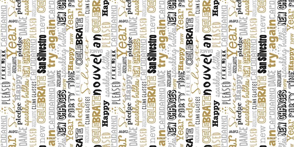 Linclass Tischläufer  San Silvestro 40 cm x 24 m