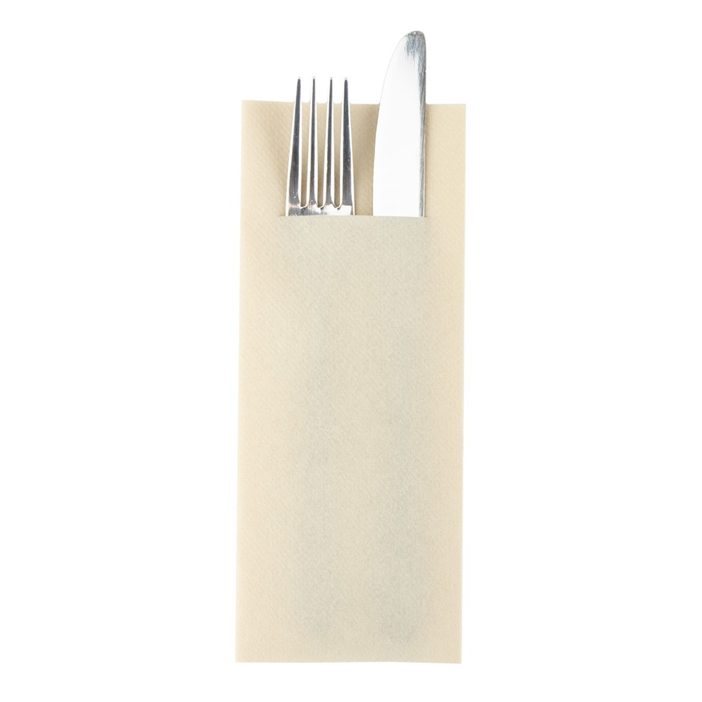 Linclass-Prof. Pocket-Nap. Basic creme 40 x 33 cm 1/8 Falz