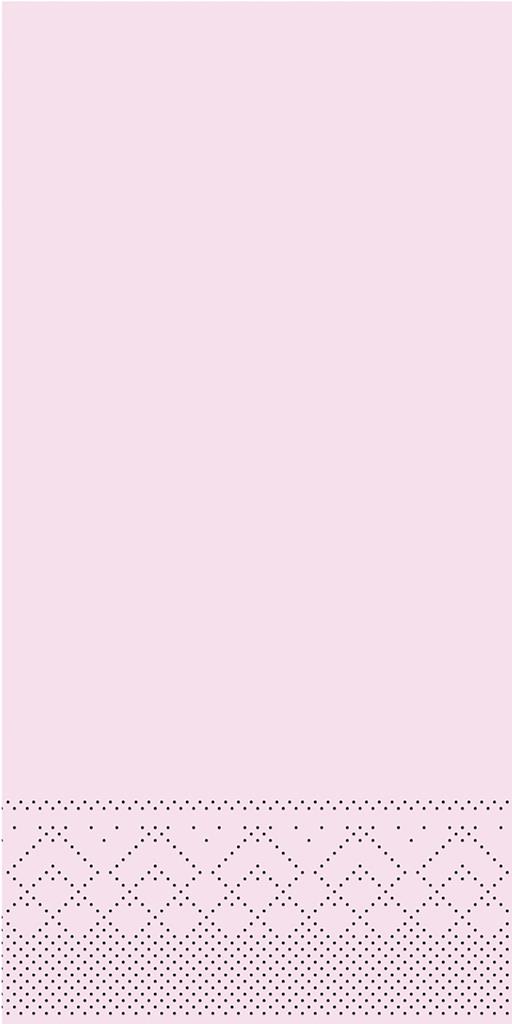 Tissue 3-lg Serviette Basic rosa 40 x 40 cm 1/8 Falz