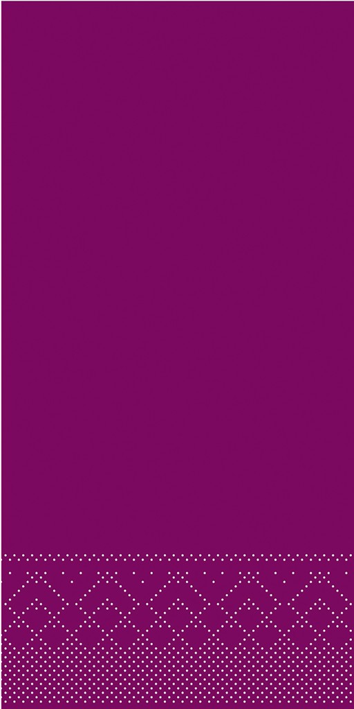 Tissue Serviette Basic aubergine 40 x 40 cm 1/8 Falz 3-lg.